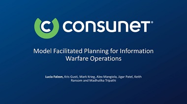 Model facilitated planning for information warfare operations