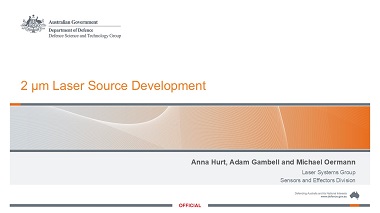 2 µm Laser Source Development