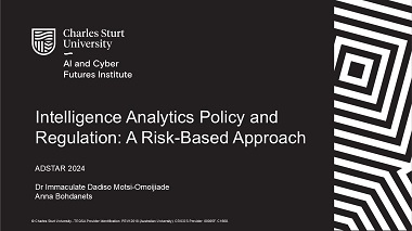 Intelligence Analytics Policy and Regulation: A Risk-Based Approach