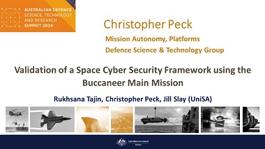 Validation of a Space Cyber Security Framework using the Buccaneer Main Mission